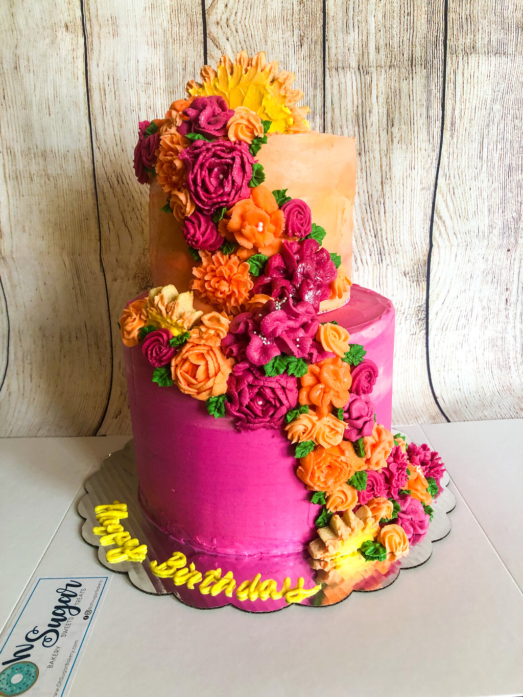 2 Tier Custom Cake